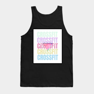 The word crossfit in pastel tones Tank Top